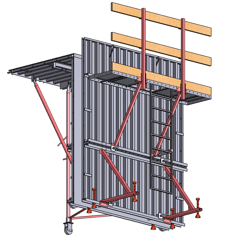 Steel tunnel formwork